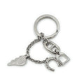 Hermes Bon Voyage Charm Silver Strap Keychain