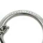 Hermes Bon Voyage Charm Silver Strap Keychain — view 4