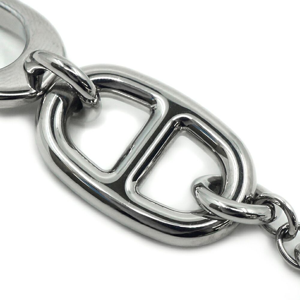 Hermes Bon Voyage Charm Silver Strap Keychain — view 8