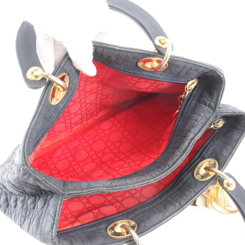 Dior Cannage Lady Handbag Tote Black — view 8