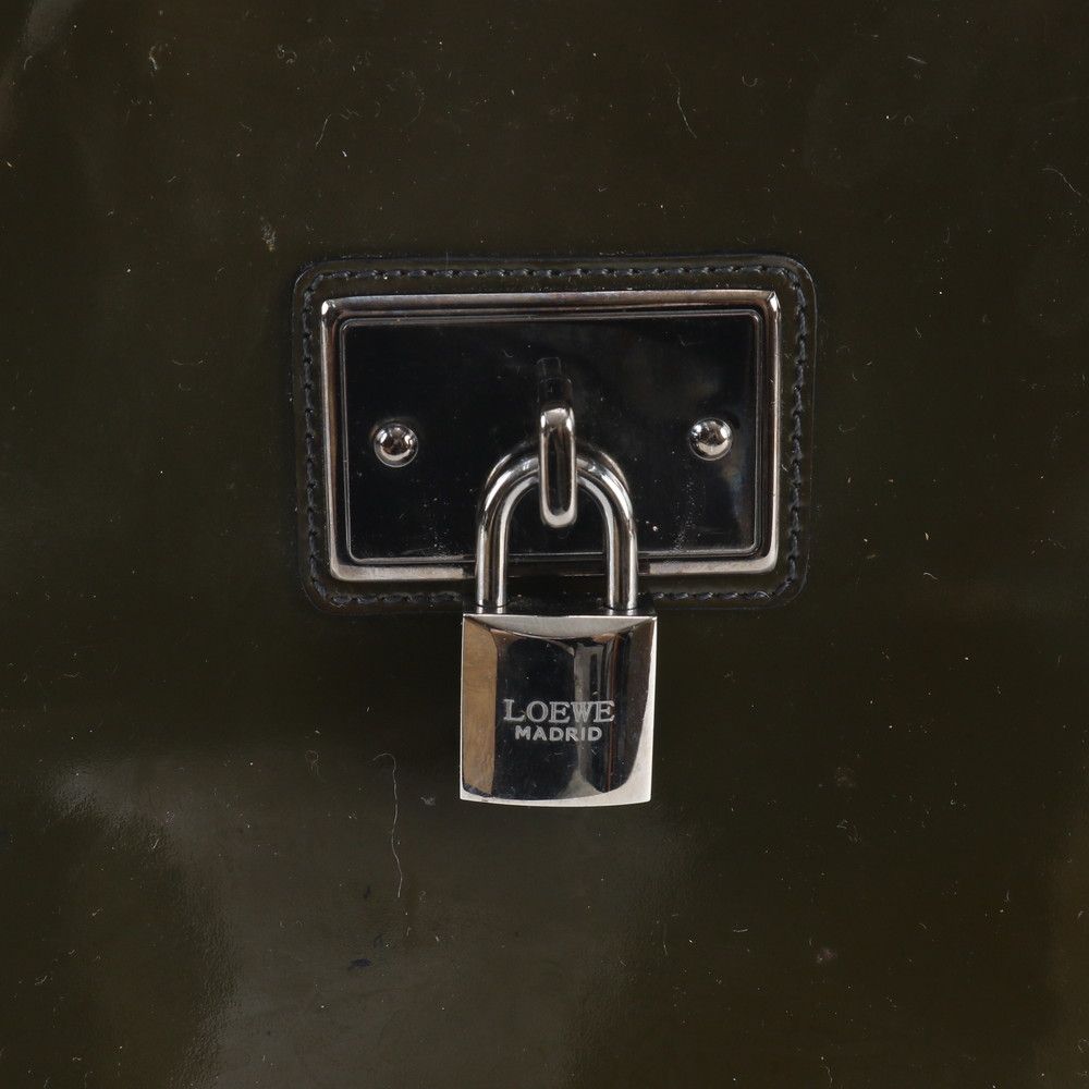 Loewe Padlock Leather Handbag Tote Brown — view 9