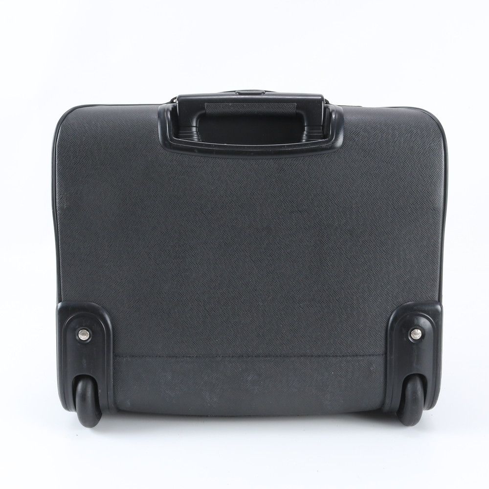 Louis Vuitton Taiga Pilot Case Leather Suitcase Carry Bag — view 3