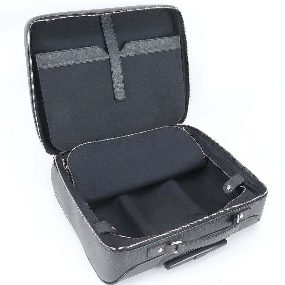 Louis Vuitton Taiga Pilot Case Leather Suitcase Carry Bag — view 8