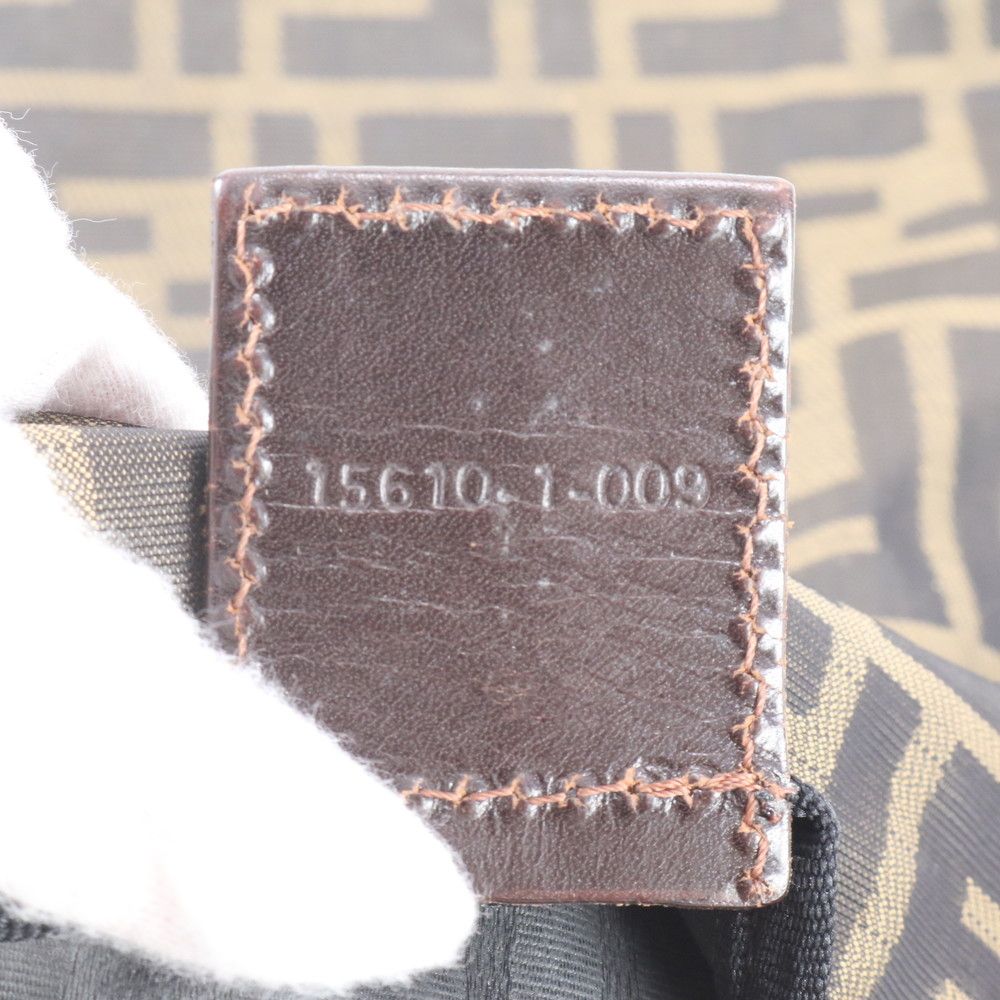 Fendi Zucca Leather Nylon Tote Shoulder Hand — view 9