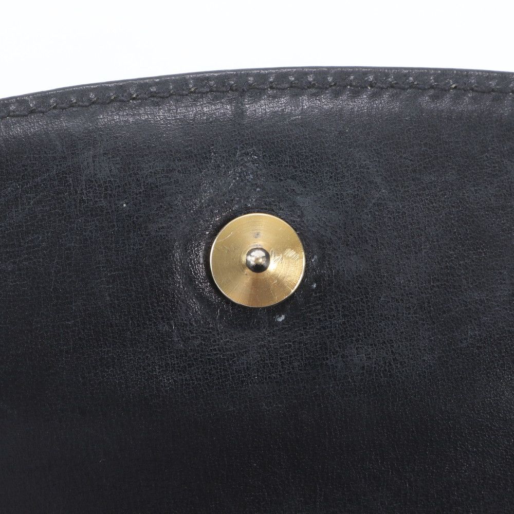Gucci Vintage Leather Shoulder Bag Crossbody Black — view 9