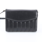 Gucci Vintage Leather Shoulder Bag Crossbody Black — view 3