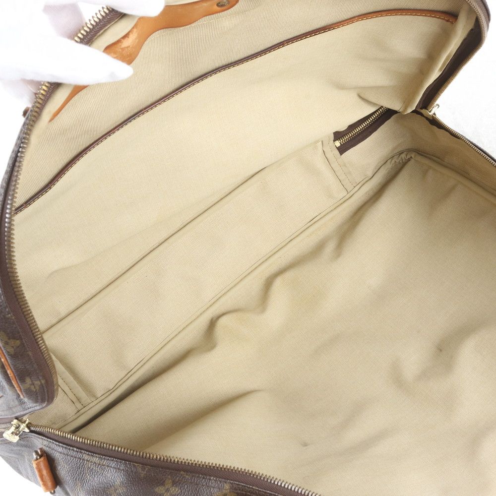 Louis Vuitton Monogram Alize de Poche Leather Boston Bag Tote Carry — view 8