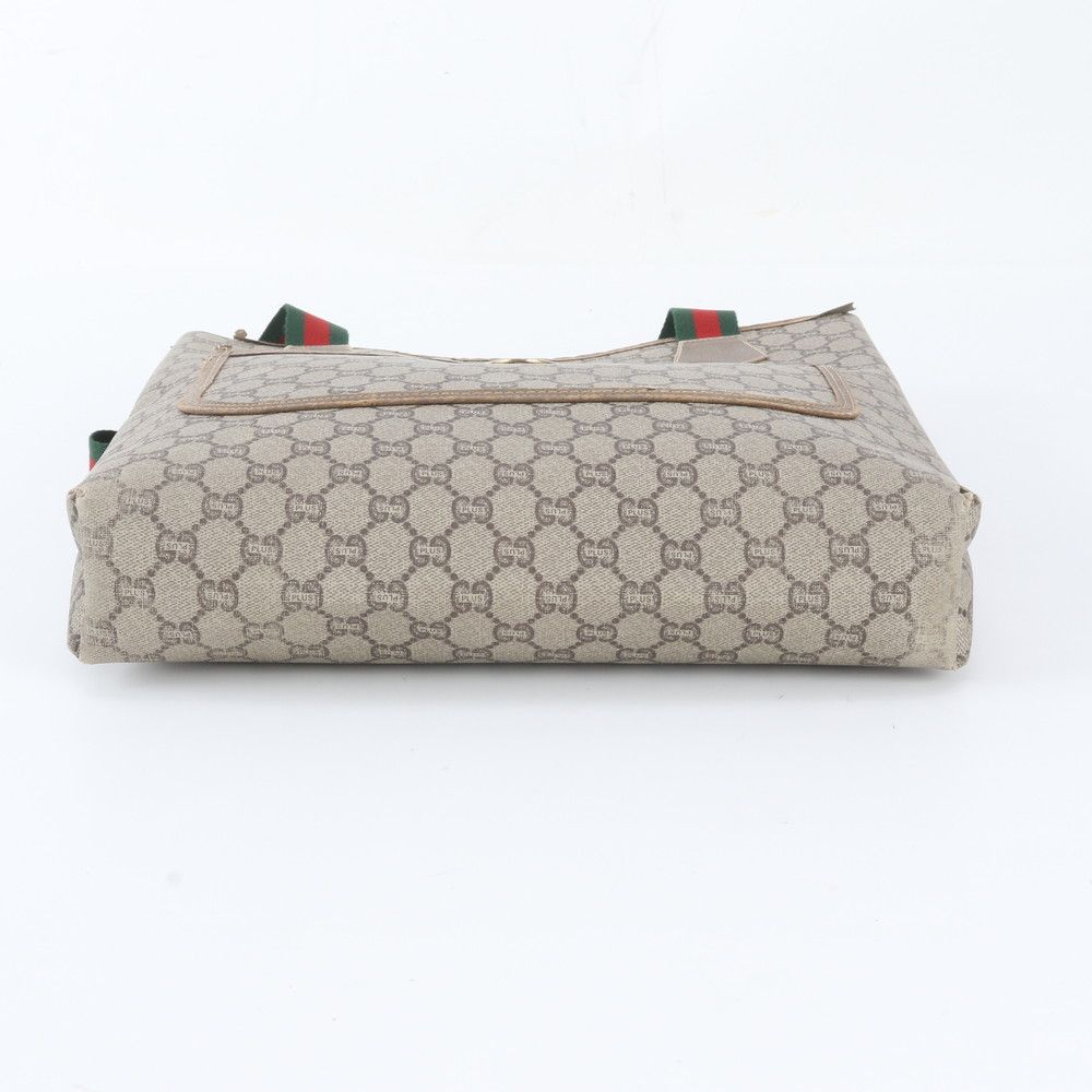 Gucci GG Plus Sherry Line Leather Tote Shoulder Business Document — view 6