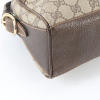 Gucci GG Supreme Leather Shoulder Bag Crossbody Brown — view 5