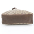 Gucci GG Supreme Leather Shoulder Bag Crossbody Brown — view 6