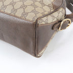 Gucci GG Supreme Leather Shoulder Bag Crossbody Brown — view 4