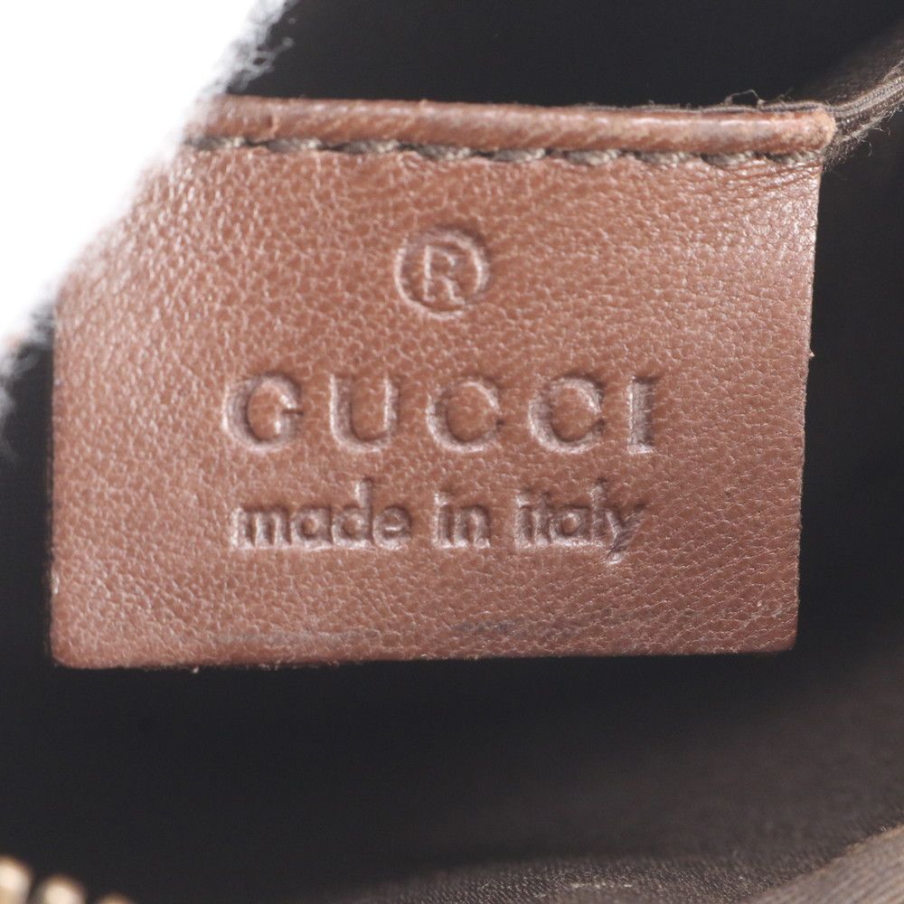 Gucci GG Canvas Leather Shoulder Bag Crossbody Brown — view 9