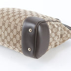 Gucci GG Canvas Sherry Line Mayfair Leather Tote Shoulder Hand — view 4
