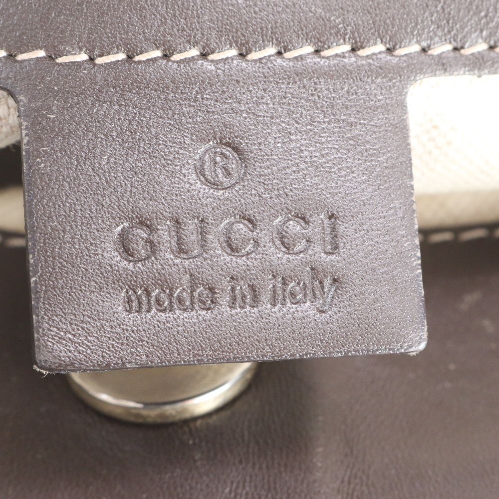Gucci GG Canvas Sherry Line Mayfair Leather Tote Shoulder Hand — view 9