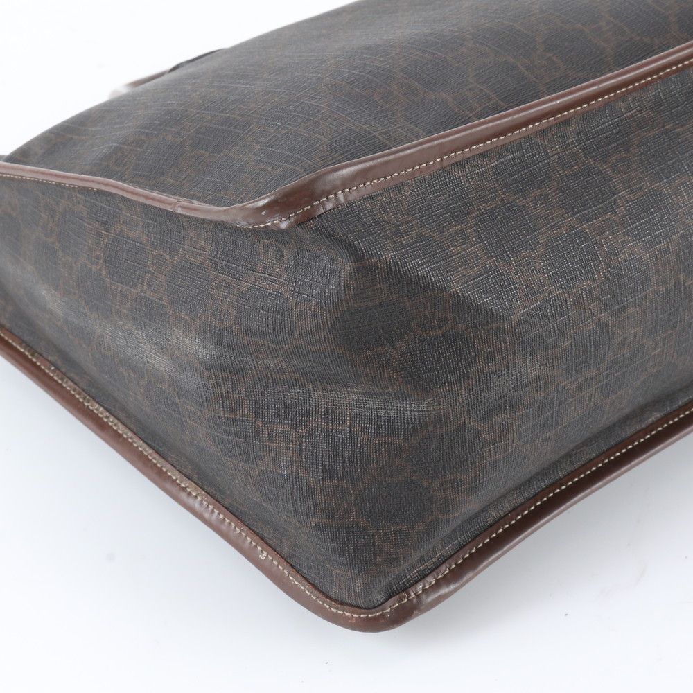 Gucci GG Supreme Leather Tote Shoulder Business Document Brown — view 5