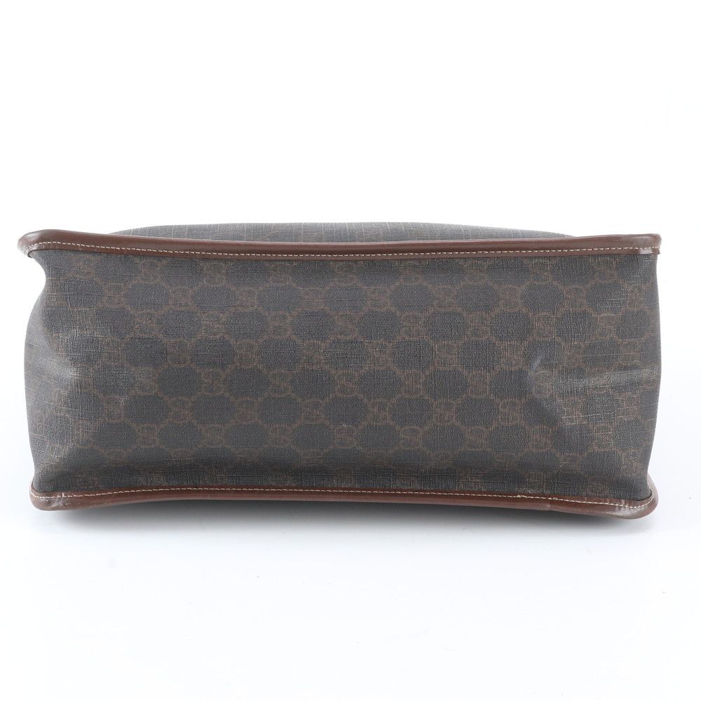 Gucci GG Supreme Leather Tote Shoulder Business Document Brown — view 6