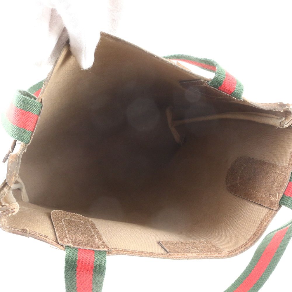 Gucci GG Supreme Sherry Line 39 013 Leather Tote Shoulder — view 7