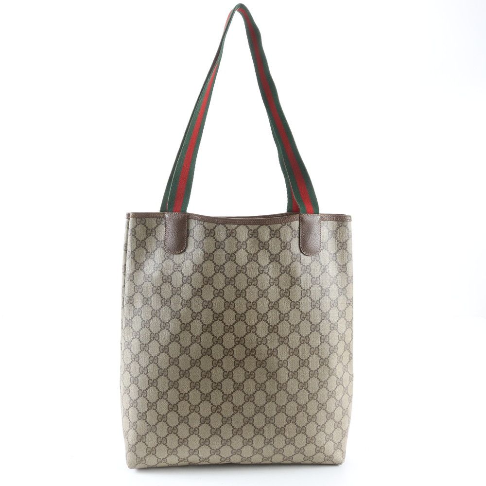 Gucci GG Supreme Sherry Line Leather Tote Shoulder — view 3