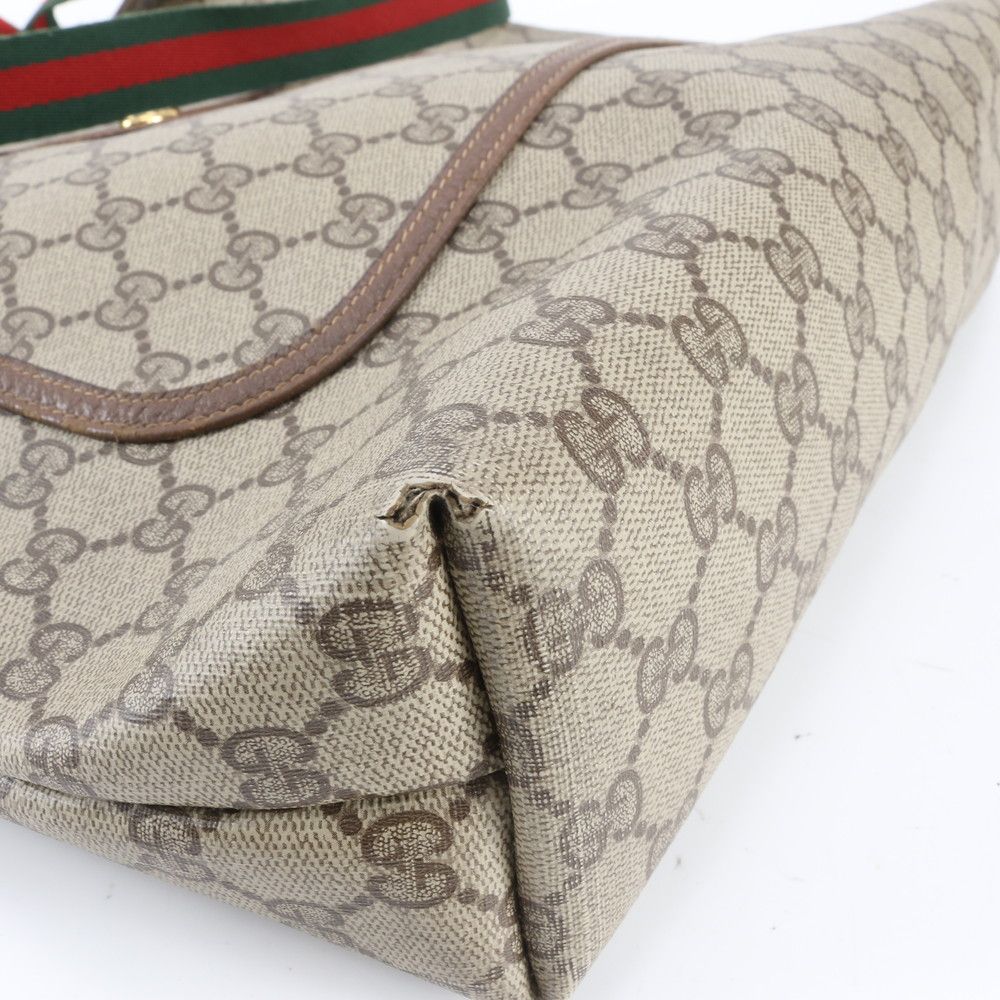 Gucci GG Supreme Sherry Line Leather Tote Shoulder — view 8