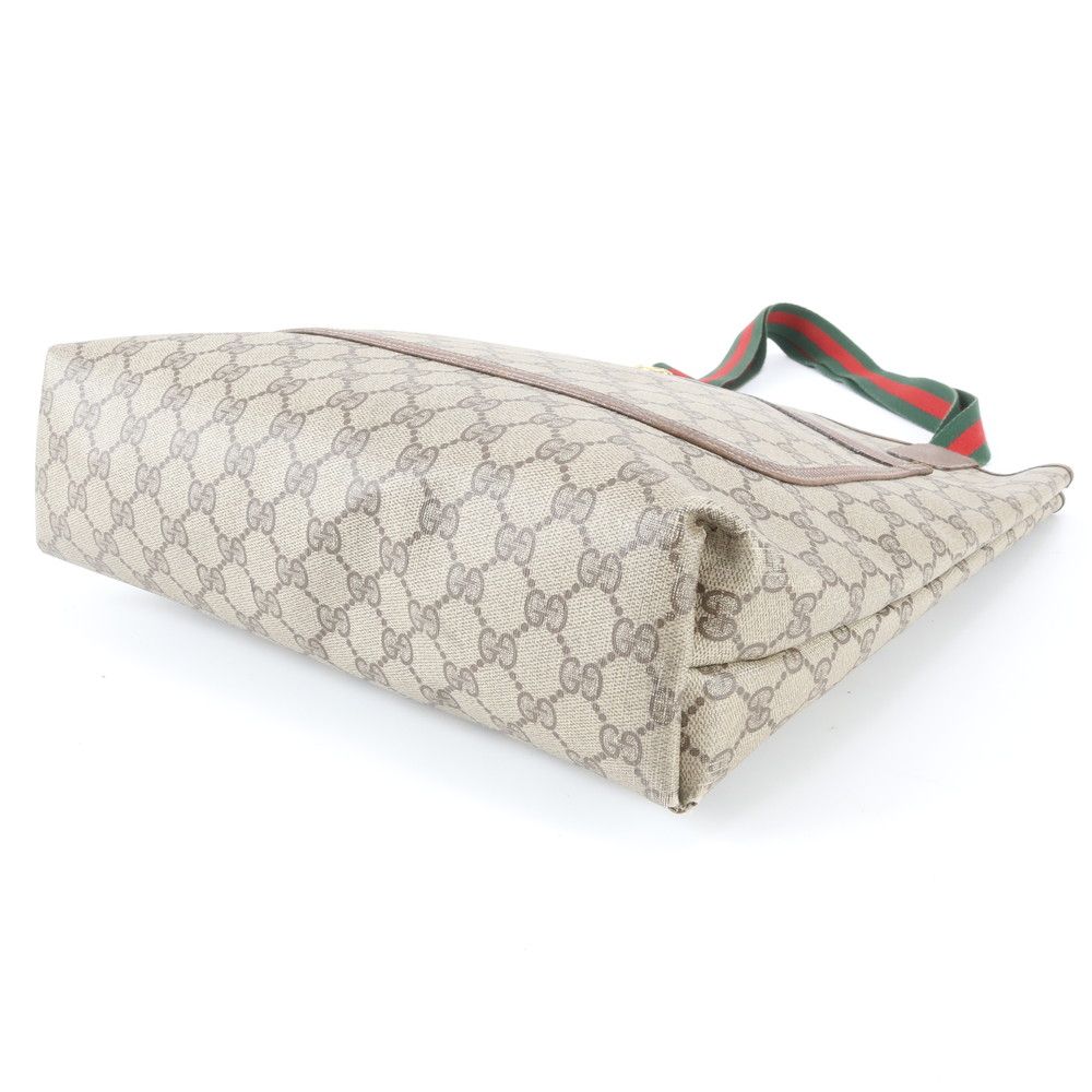 Gucci GG Supreme Sherry Line Leather Tote Shoulder — view 4