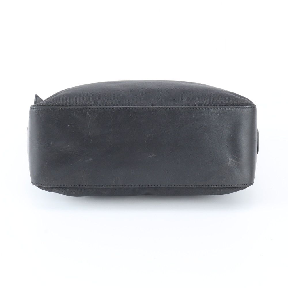 Gucci Leather Canvas Shoulder Bag Hand Black — view 6