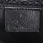Gucci Leather Canvas Shoulder Bag Hand Black — view 9
