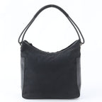 Gucci Leather Canvas Shoulder Bag Hand Black — view 3