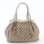 Gucci GG Canvas Ski Leather Tote Shoulder Hand — view 3