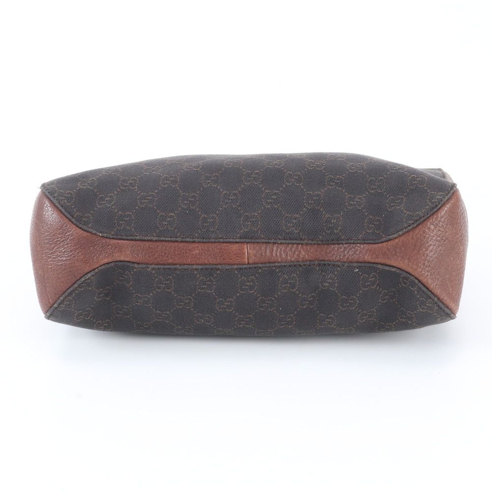 Gucci GG Canvas Leather Tote Shoulder Hand Brown — view 6