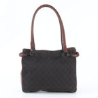 Gucci GG Canvas Leather Tote Shoulder Hand Brown — view 3