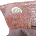Gucci GG Canvas Leather Tote Shoulder Hand Brown — view 9
