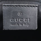 Gucci GG Canvas Leather Tote Shoulder Hand Black — view 9