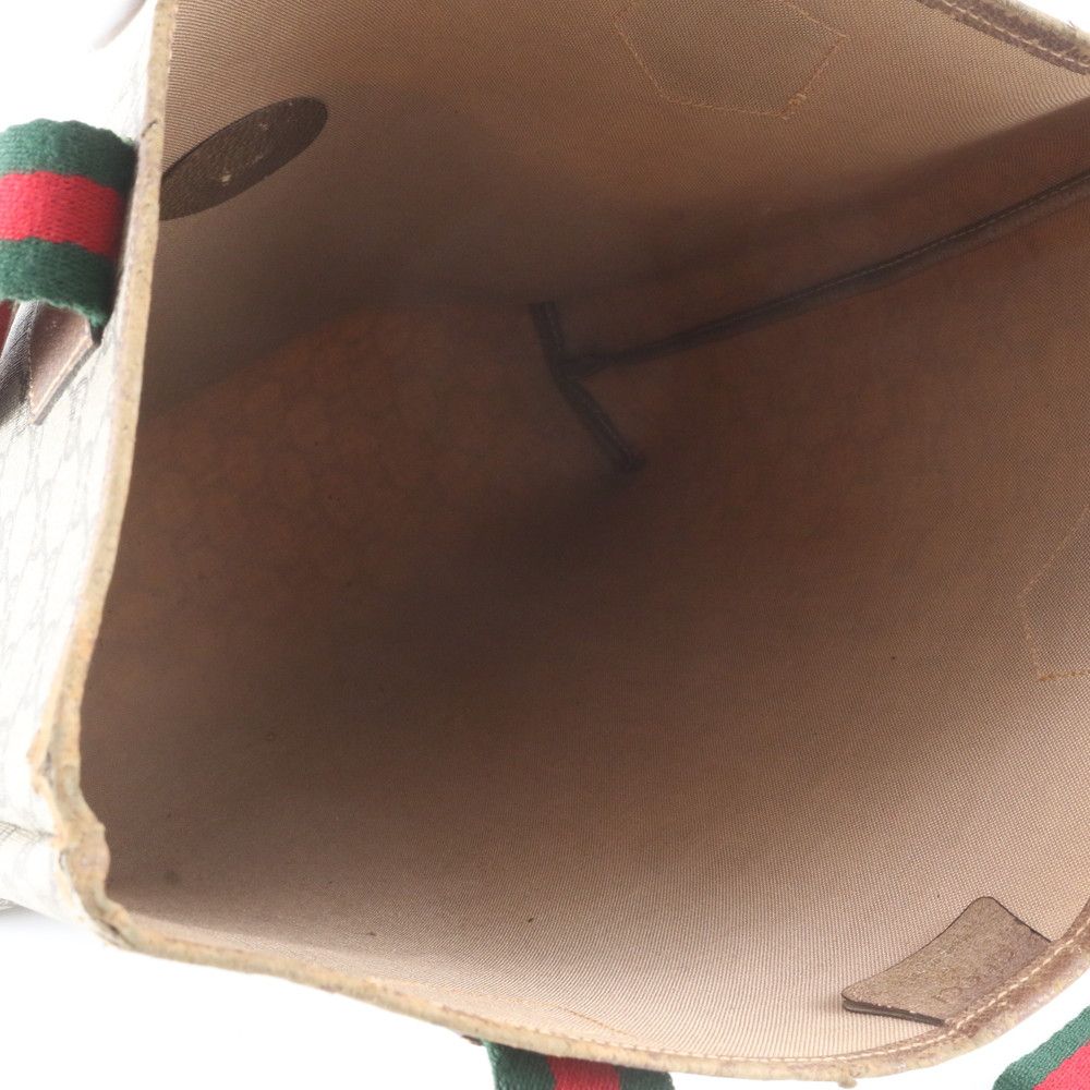 Gucci Sherry Line GG Plus Leather Shoulder Bag Business Document — view 7