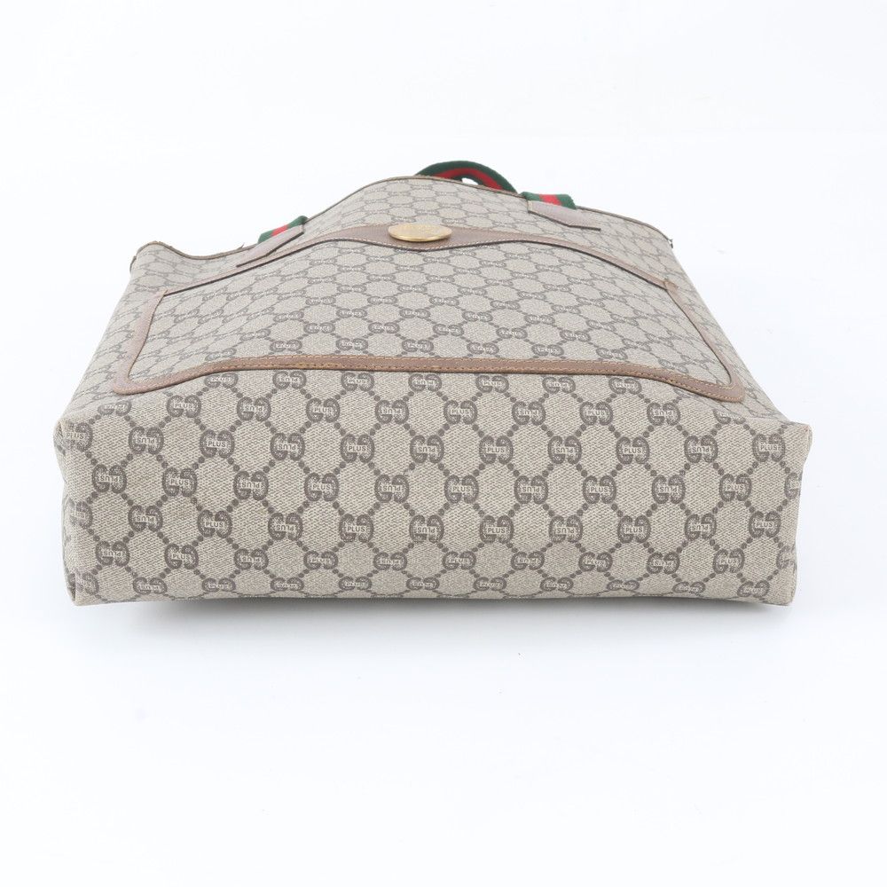 Gucci Sherry Line GG Plus Leather Shoulder Bag Business Document — view 6