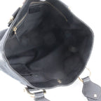Gucci GG Canvas Leather Handbag Tote Black — view 7