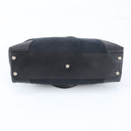 Gucci GG Canvas Leather Handbag Tote Black — view 5