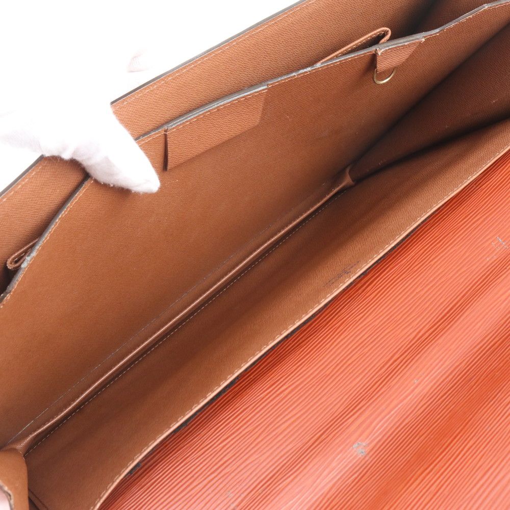 Louis Vuitton Epi Serviette Ambassador Cipango Gold Leather Business Bag — view 9