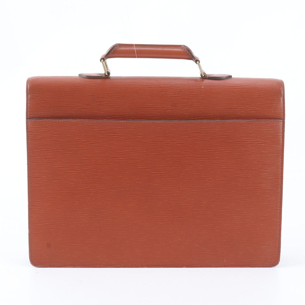 Louis Vuitton Epi Serviette Ambassador Cipango Gold Leather Business Bag — view 3