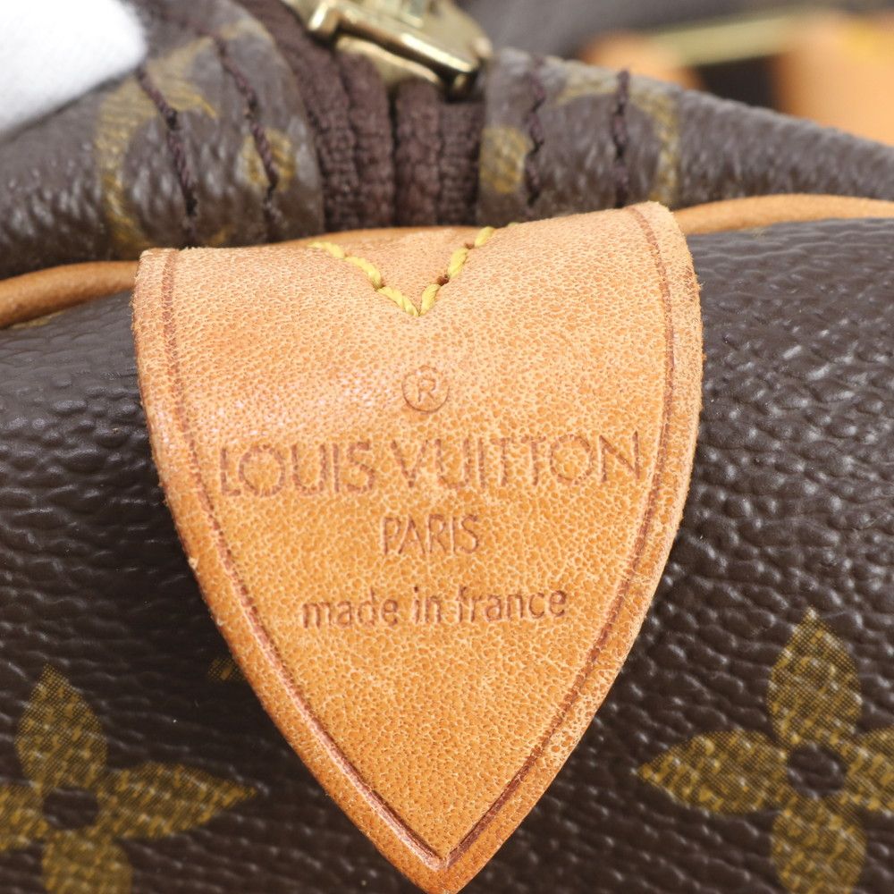 Louis Vuitton Monogram Keepall 55 Leather Boston Bag Tote Carry — view 8