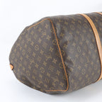 Louis Vuitton Monogram Keepall 55 Leather Boston Bag Tote Carry — view 5