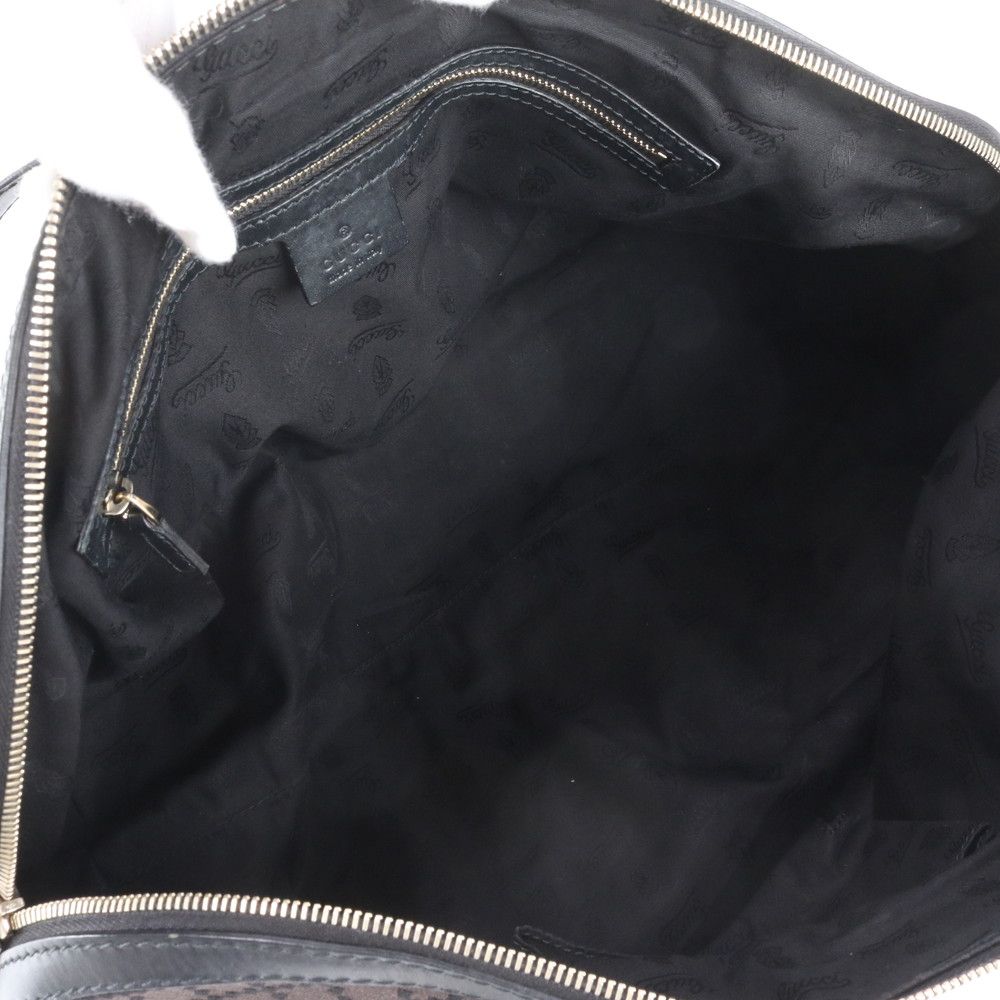 Gucci Diamante Satchel Leather Canvas Tote Shoulder — view 7