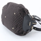 Gucci Diamante Satchel Leather Canvas Tote Shoulder — view 4