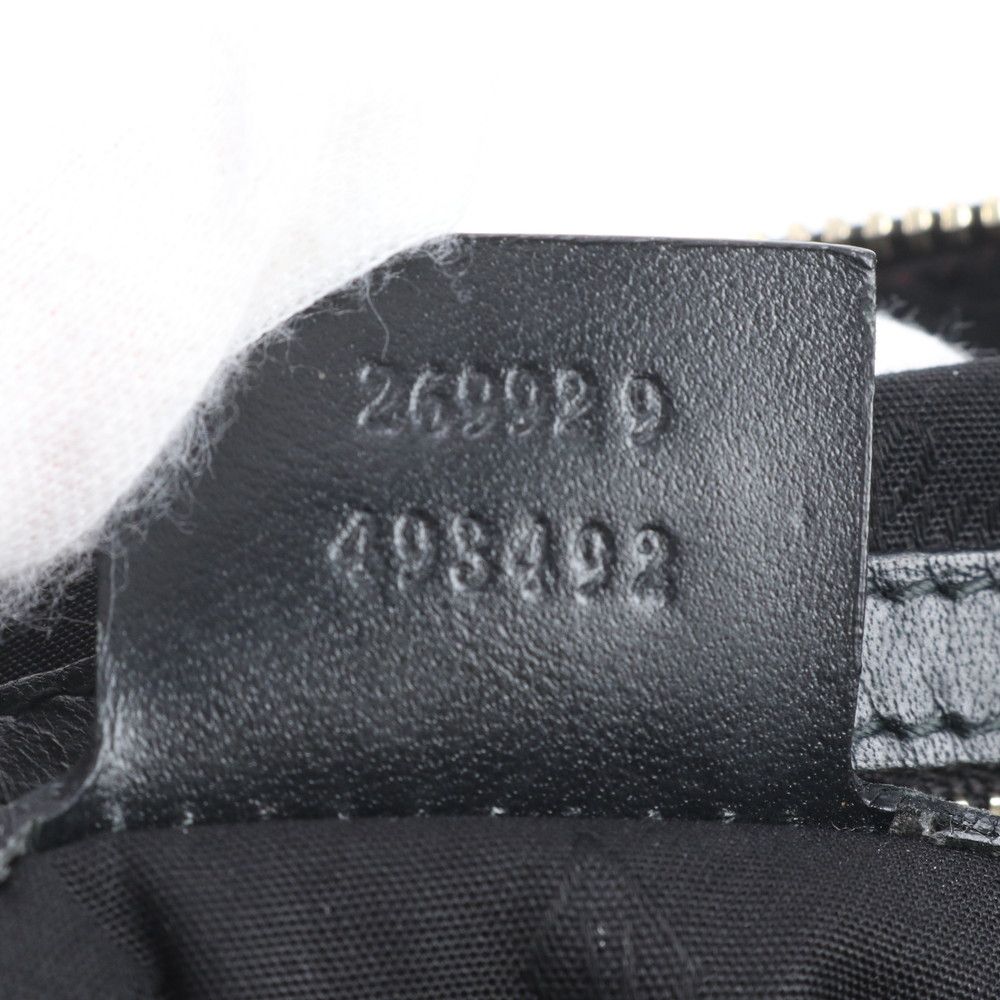 Gucci Diamante Satchel Leather Canvas Tote Shoulder — view 9