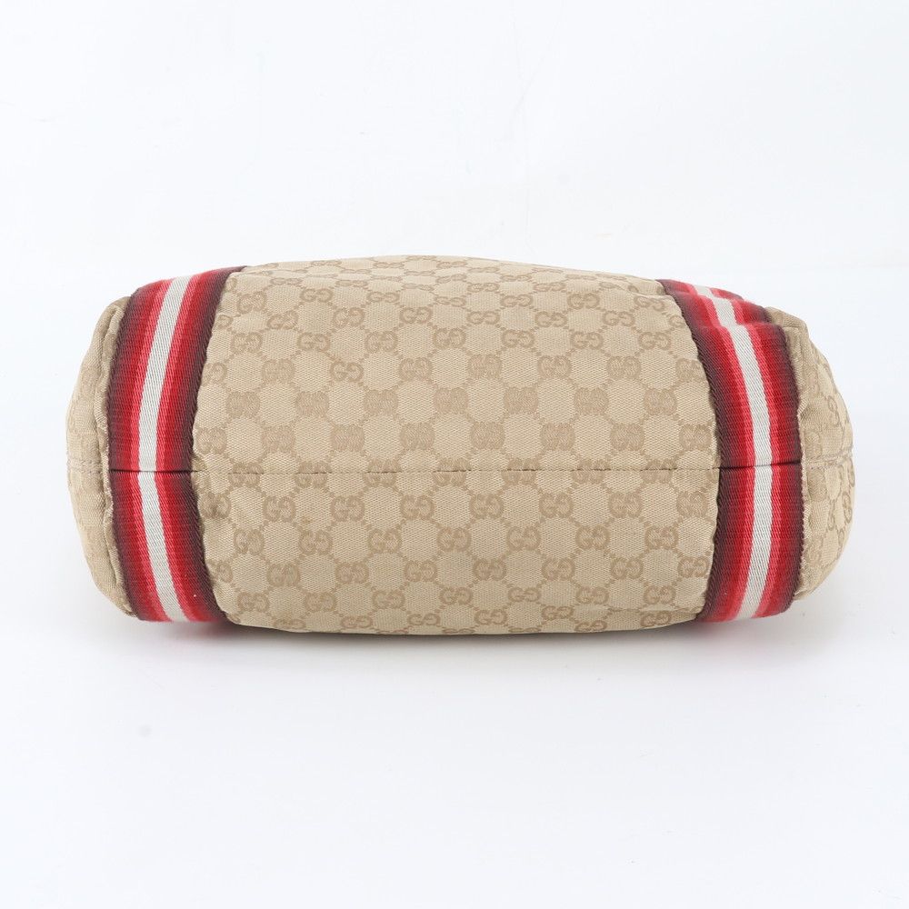 Gucci GG Canvas Leather Tote Shoulder Business Document — view 6