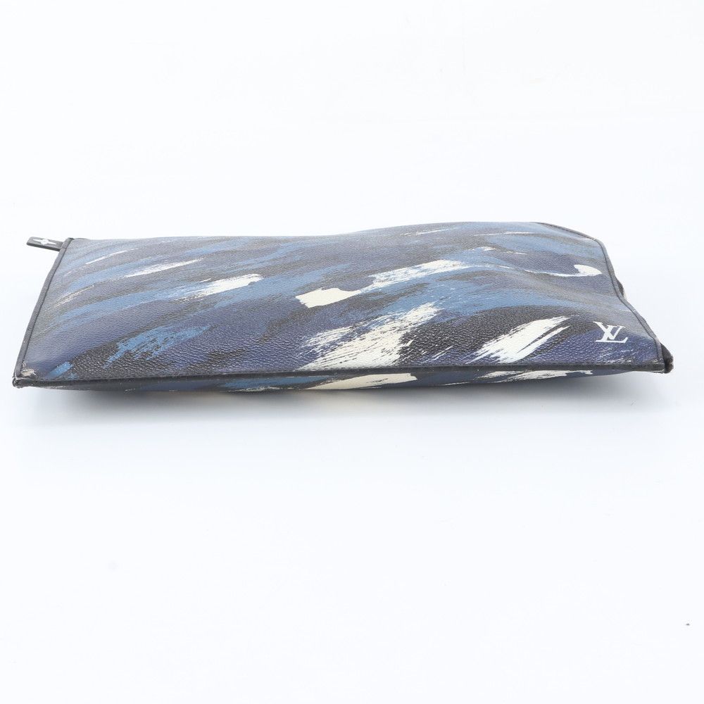 Louis Vuitton Pochette Jour GM Camouflage Leather Clutch — view 5