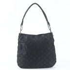 Gucci GG Nylon Leather Shoulder Bag Hand Black — view 3