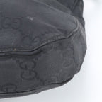 Gucci GG Nylon Leather Shoulder Bag Hand Black — view 8