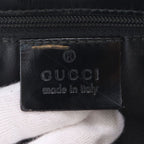 Gucci GG Nylon Leather Shoulder Bag Hand Black — view 9
