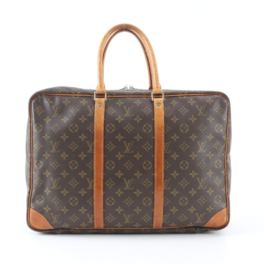 Louis Vuitton Monogram Sirius 45 Leather Boston Bag Tote — view 3