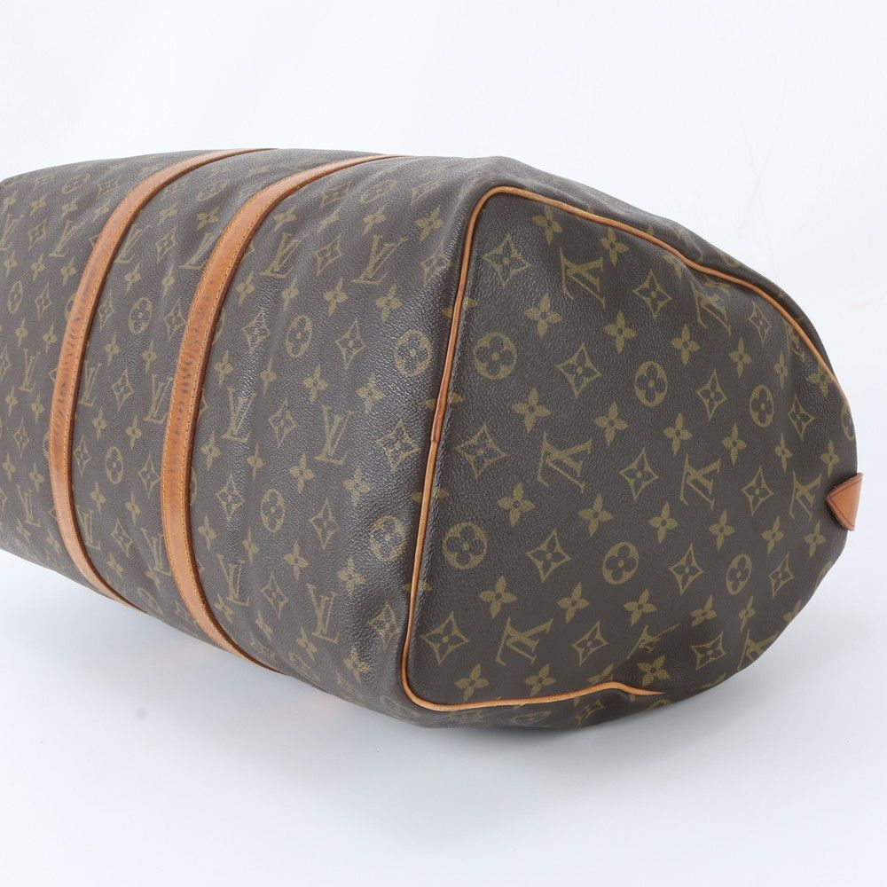 Louis Vuitton Monogram Keepall 50 Leather Boston Bag Tote Carry — view 4